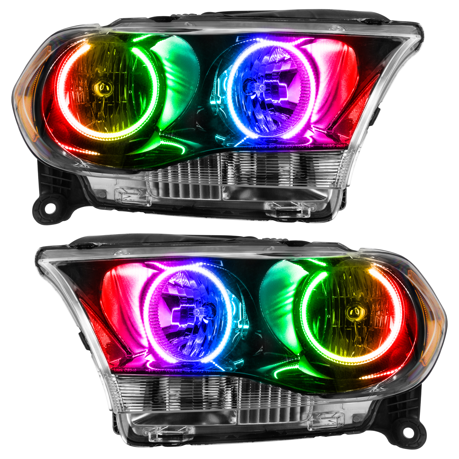 7102-334 - 2011-2013 Dodge Durango SMD HL Halogen - Black